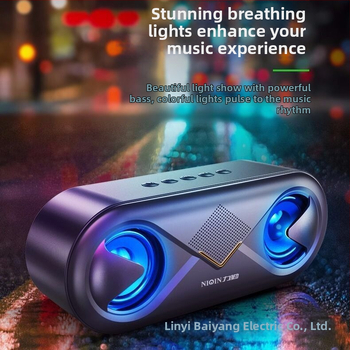 Liqin S6 Bežični Bluetooth zvučnik, 2 zvučnika, IPX9 vodootporan, Bluetooth 5.0, 100Hz-20kHz, Ugrađena baterija