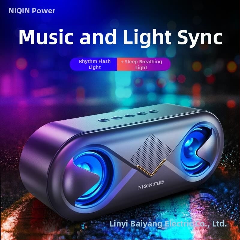 Liqin S6 Bežični Bluetooth zvučnik, 2 zvučnika, IPX9 vodootporan, Bluetooth 5.0, 100Hz-20kHz, Ugrađena baterija
