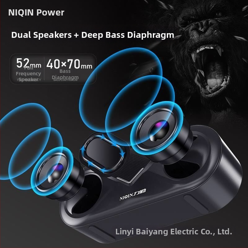 Liqin S6 Bežični Bluetooth zvučnik, 2 zvučnika, IPX9 vodootporan, Bluetooth 5.0, 100Hz-20kHz, Ugrađena baterija