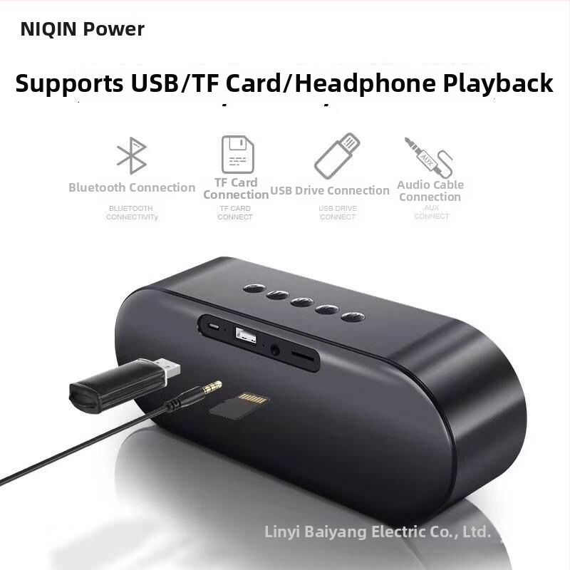 Liqin S6 Bežični Bluetooth zvučnik, 2 zvučnika, IPX9 vodootporan, Bluetooth 5.0, 100Hz-20kHz, Ugrađena baterija
