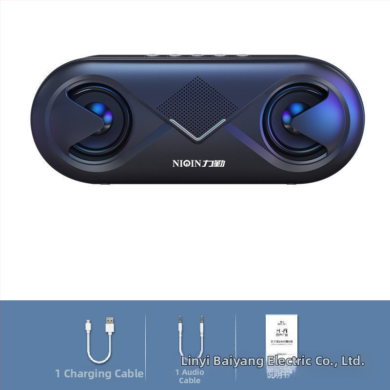 Liqin S6 Bežični Bluetooth zvučnik, 2 zvučnika, IPX9 vodootporan, Bluetooth 5.0, 100Hz-20kHz, Ugrađena baterija