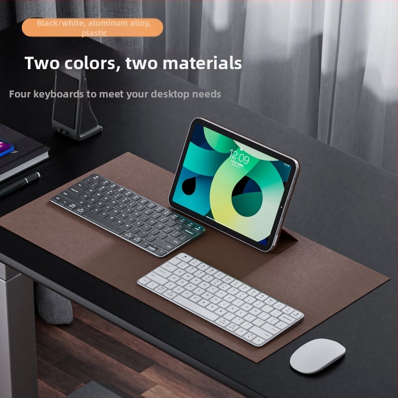 Bluetooth tipkovnica s bežičnim punjenjem, 78 tipki, tijelo od aluminijske legure/plastike, vodootporna, povezuje se s dva uređaja, kompatibilna s laptopima