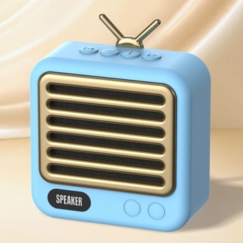 difuzor Bluetooth retro cu baterie încorporată de 300–500 mAh, 3W, 20Hz–20kHz, SNR ≥85 dB, rază de până la 10 m