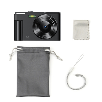 DC01 Selfiekamera: 8MP CMOS szenzor, 16x optikai zoom, 2,3" HD LCD, periszkópos objektív, teljes manuális működés