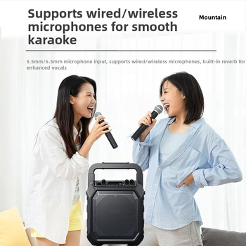 Boxă portabilă Bluetooth pentru dans pătrat, sunet de înaltă calitate, 10W, 100Hz-20kHz, Bluetooth 5.0, baterie încorporată 1000-1200mAh, rază de acțiune până la 10m