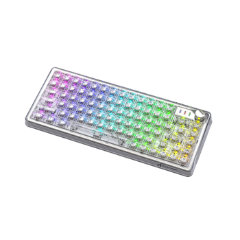Attack Shark K75RGB tastatură mecanică fără fir, 82 taste, iluminare RGB, montaj gasket, switch-uri hot-plug