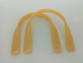 Ακρυλική λαβή τσάντας, U-σχήματος στριφτή σχεδίαση, Hiro Mori, λειτουργία μείωσης βάρους, ακρυλικό πλαίσιο κλιπ