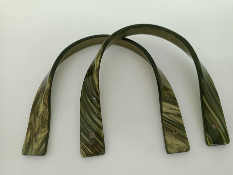 Ακρυλική λαβή τσάντας, U-σχήματος στριφτή σχεδίαση, Hiro Mori, λειτουργία μείωσης βάρους, ακρυλικό πλαίσιο κλιπ