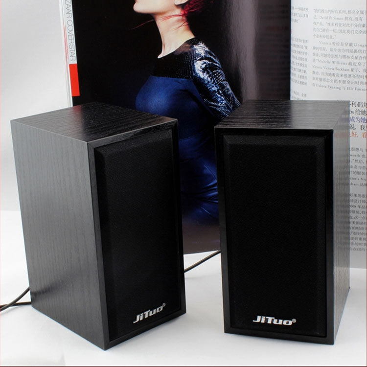 Drevený mini reproduktor pre notebook s basovým subwooferom, model 2801, značka Technical tuo