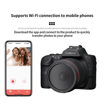 Cameră digitală cu cameră dublă în față și în spate, senzor CMOS de 8 MP, zoom optic 8x, ecran LCD de 2,8 inchi, rezoluție 3680×2456, stocare 64GB