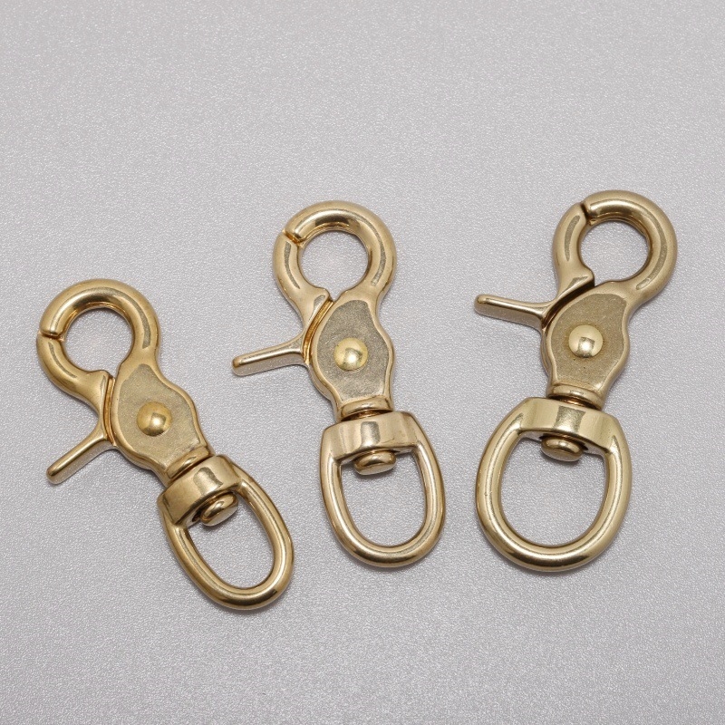 Χαλκός εξάρτημα κούμπωμα με κυκλική βάση για τσάντες, αποσκευές και περιλαίμιο σκύλου 5013b - Jim Hardware, Άνοιξη 2025