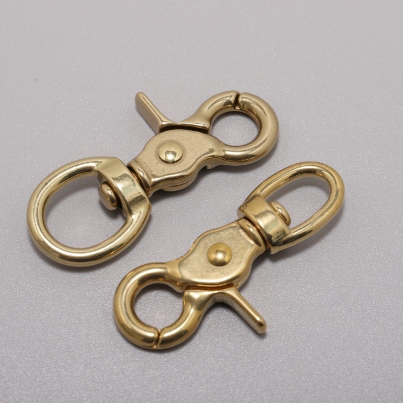 Χαλκός εξάρτημα κούμπωμα με κυκλική βάση για τσάντες, αποσκευές και περιλαίμιο σκύλου 5013b - Jim Hardware, Άνοιξη 2025