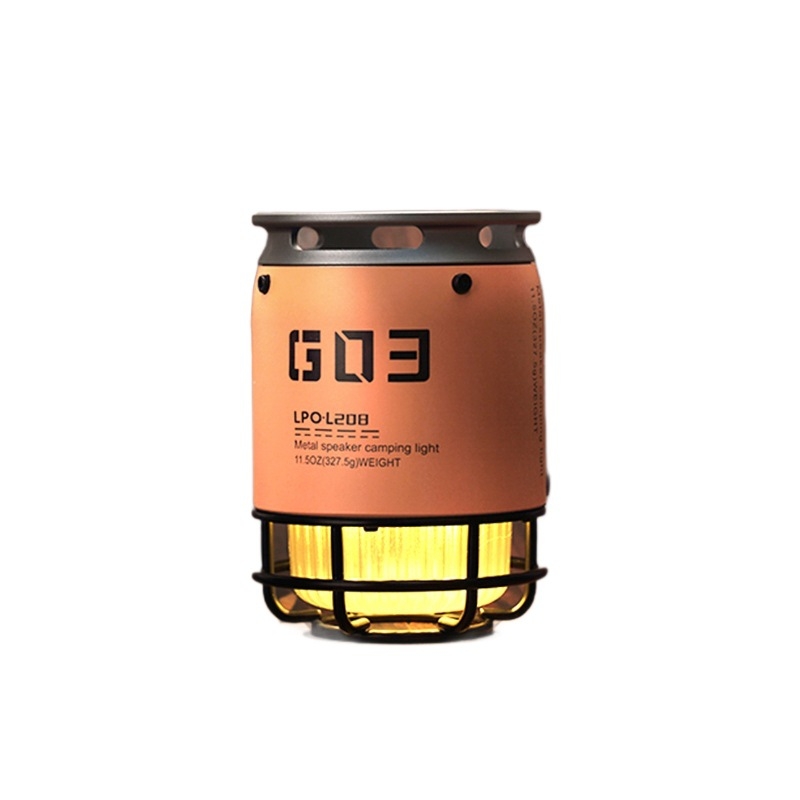 Difuzor Bluetooth portabil pentru exterior cu slot pentru card și iluminare RGB, carcasă din aliaj de aluminiu, baterie încorporată; Bluetooth 5.3, 5W, 100 Hz–20 kHz, SNR ≥75 dB