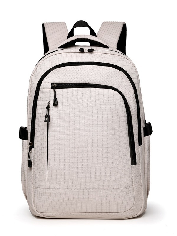 Rucsac unisex pentru laptop de 14 inch, poliester, model carouri, stil stradal, capacitate sub 20 L