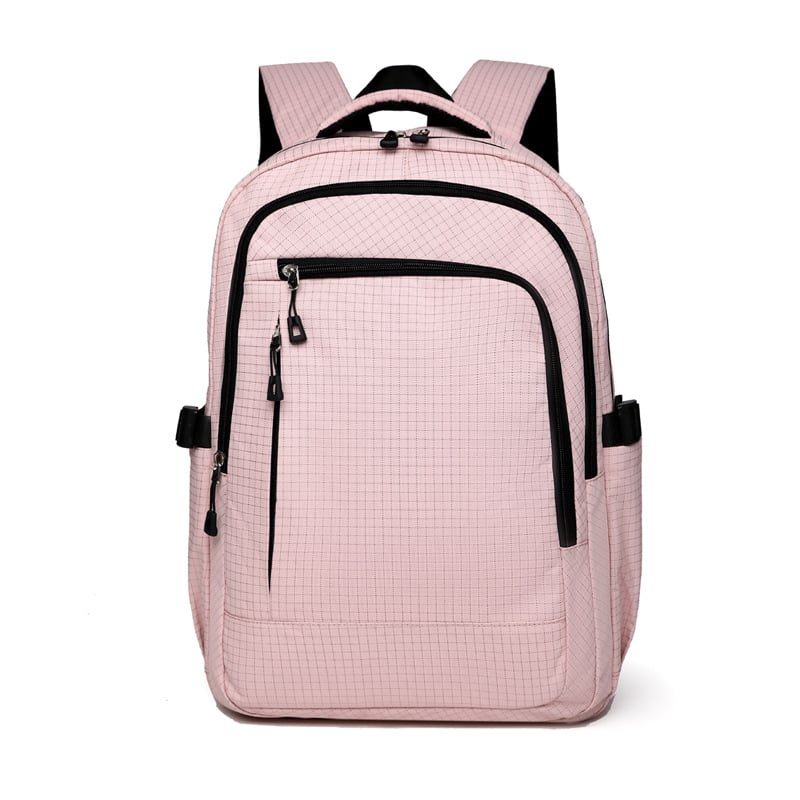 Rucsac unisex pentru laptop de 14 inch, poliester, model carouri, stil stradal, capacitate sub 20 L
