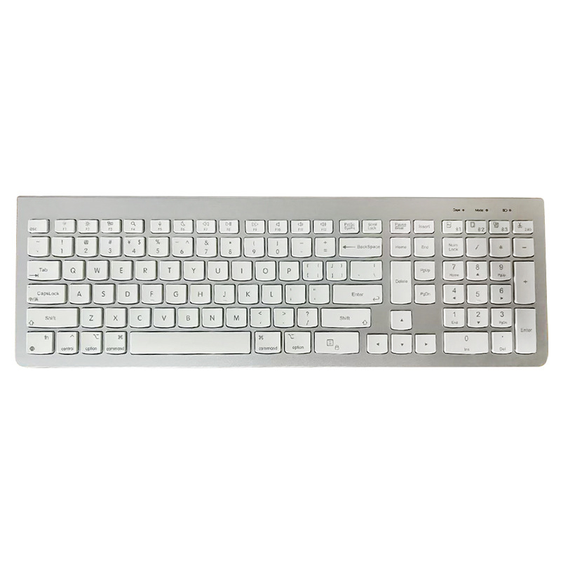 Tastatură Bluetooth cu trei moduri, peste 98 de taste, conectivitate wireless/cablaj/2.4G, se conectează la până la 3 dispozitive simultan, corp ABS, compatibil Mac, iPad, laptop Huawei, telefoane și calculatoare