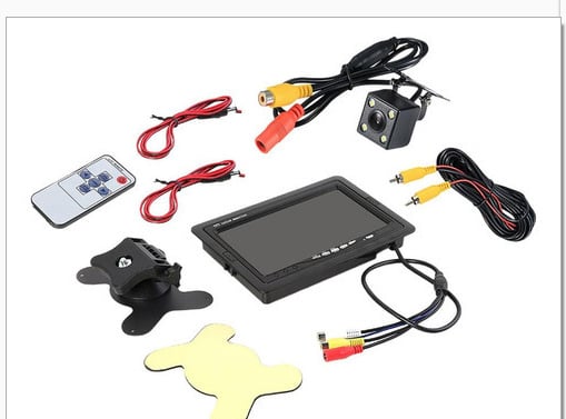 Monitor LCD auto, model FL-7AHDTS, rezoluție 1024x600 / 800x480, intrare PAL/NTSC, panou RGB 800x480