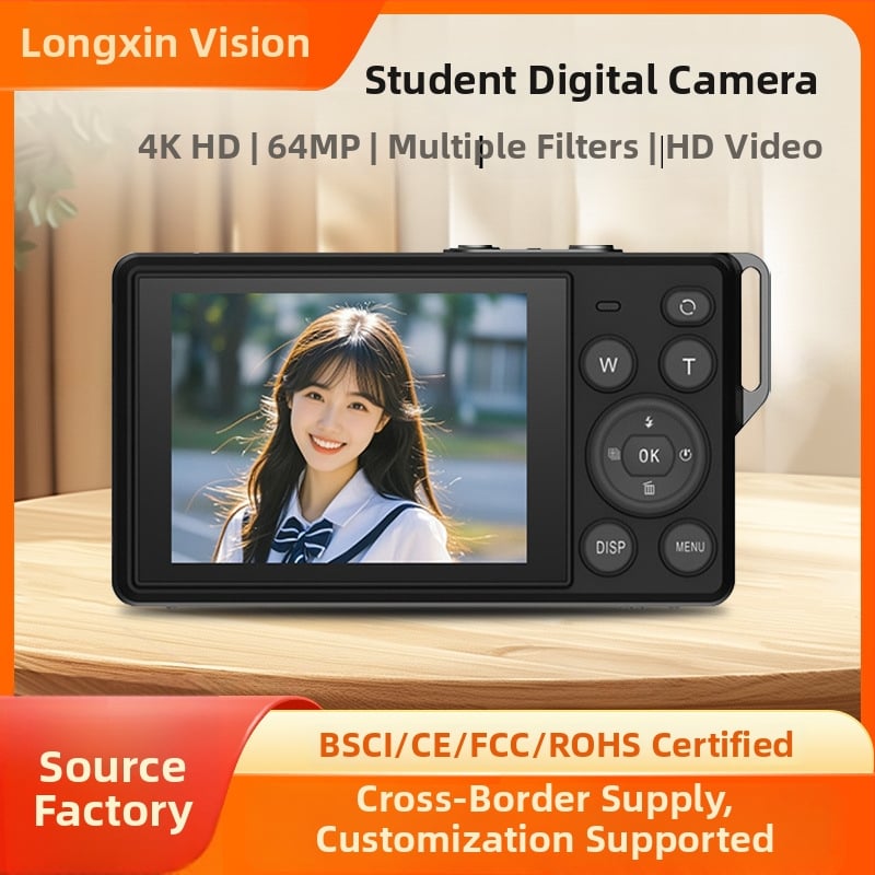 HDKING DC81V Cameră cu card - 4K/30fps, Zoom optic 16x, senzor CCD 1/1.8", 24MP, Obiectiv Periscop