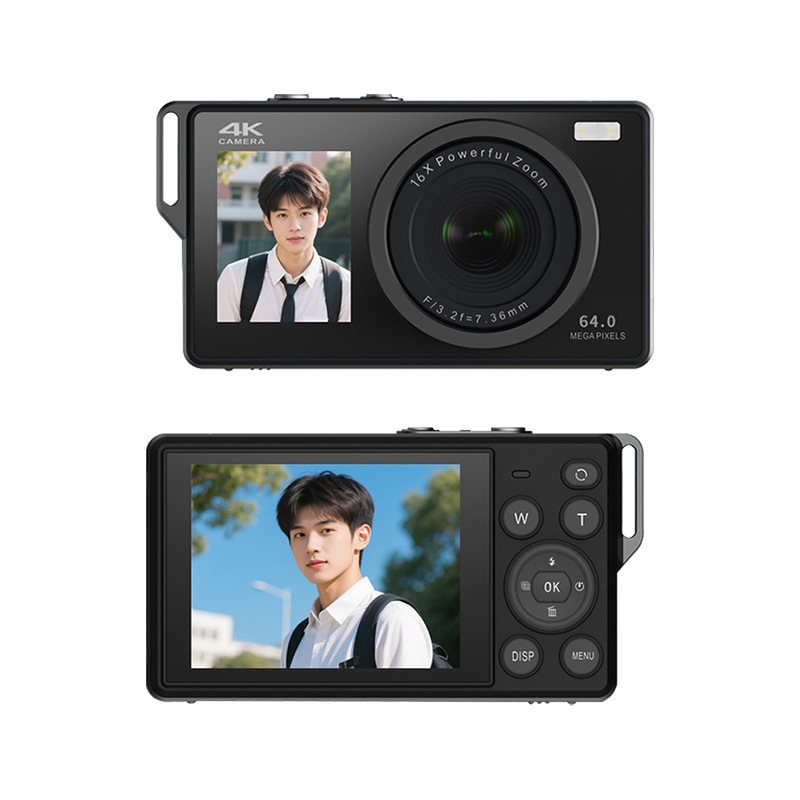 HDKING DC81V Cameră cu card - 4K/30fps, Zoom optic 16x, senzor CCD 1/1.8", 24MP, Obiectiv Periscop