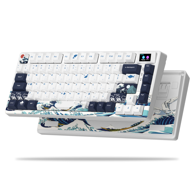 Tastatură de gaming cu până la 87 de taste, cablată, switch-uri mecanice cu ax roșu, iluminare RGB