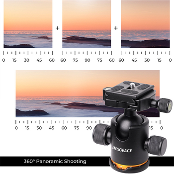 Stabilizator gimbal din aluminiu pentru camere SLR digitale — 360° pan/tilt, gimbal PTZ de masă panoramic sferic pentru A7m4, R6, greutate 0,36 kg