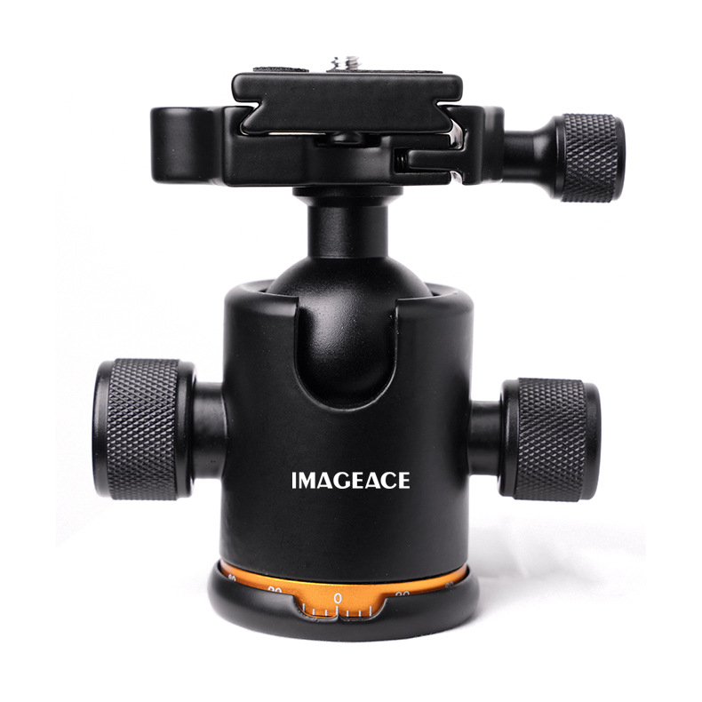 Stabilizator gimbal din aluminiu pentru camere SLR digitale — 360° pan/tilt, gimbal PTZ de masă panoramic sferic pentru A7m4, R6, greutate 0,36 kg