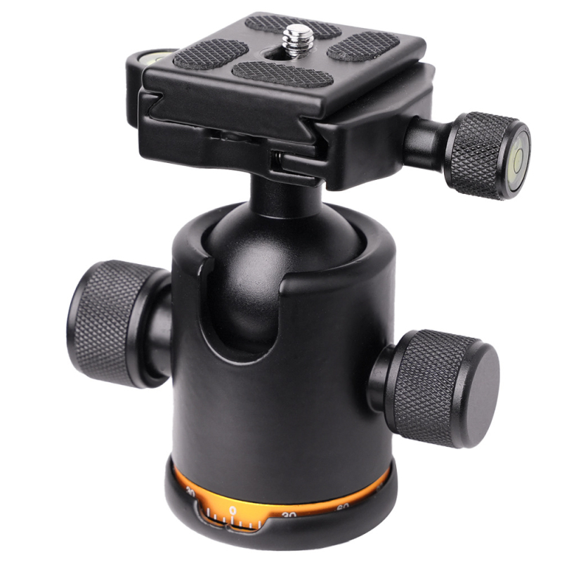 Stabilizator gimbal din aluminiu pentru camere SLR digitale — 360° pan/tilt, gimbal PTZ de masă panoramic sferic pentru A7m4, R6, greutate 0,36 kg