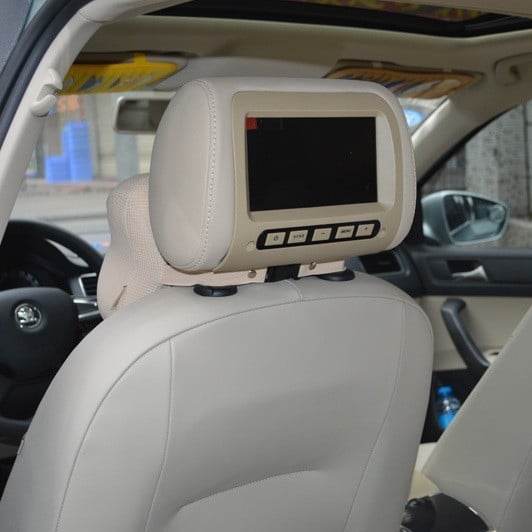 Monitor LCD pentru tetieră auto DL-HM715, TFT-LCD, rezoluție 800x480, intrare CVBS, compatibilitate universală