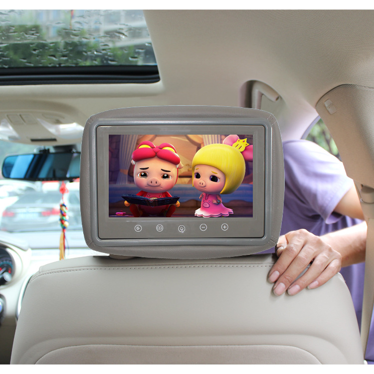 Display pentru tetieră auto cu buton tactil, ecran HD digital, model YG-918A, 2 intrări, PAL/NTSC