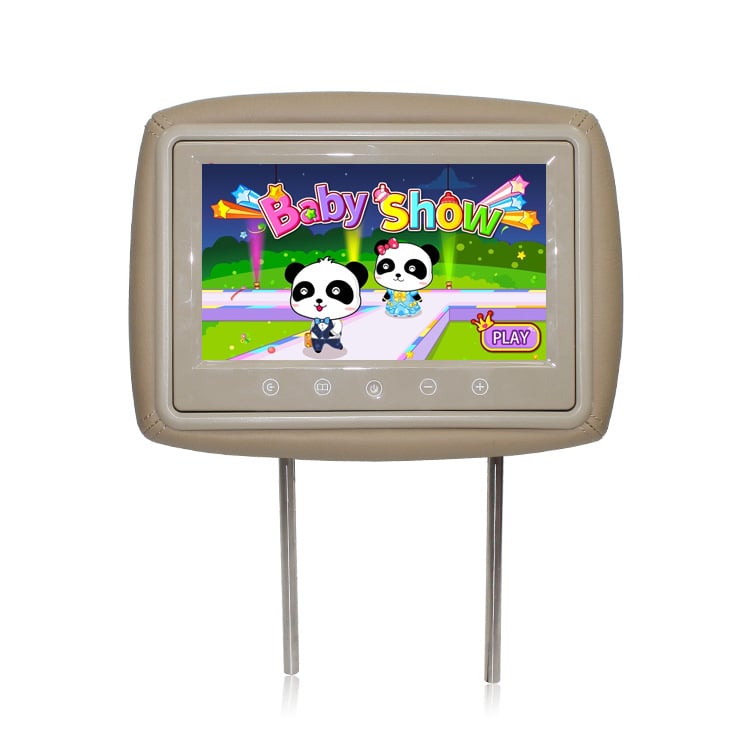 Display pentru tetieră auto cu buton tactil, ecran HD digital, model YG-918A, 2 intrări, PAL/NTSC