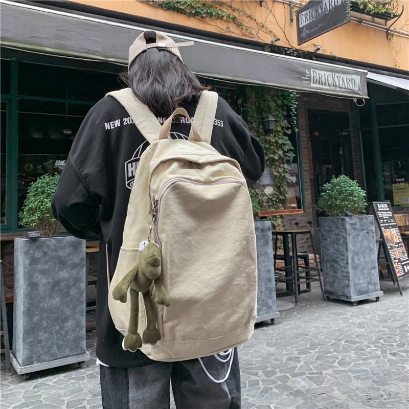 Rucsac din pânză, unisex, 20–35 L, laptop de 16 inch, bretele cu pernă de aer, căptușeală din poliester