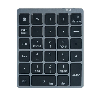 N960 tastatură numeric Bluetooth, ultra-subțire din aliaj de aluminiu, 28 de taste, portabilă, fără iluminare