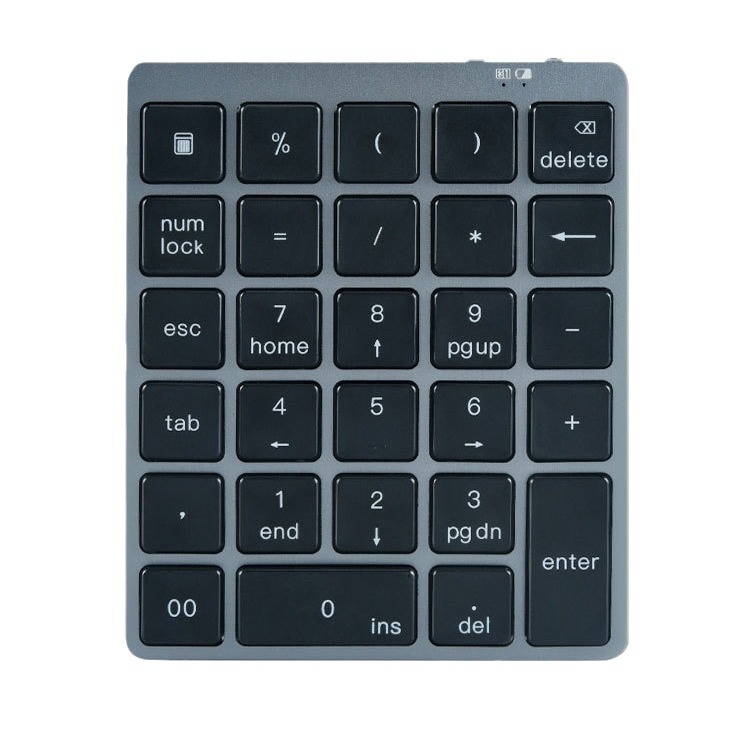 N960 tastatură numeric Bluetooth, ultra-subțire din aliaj de aluminiu, 28 de taste, portabilă, fără iluminare