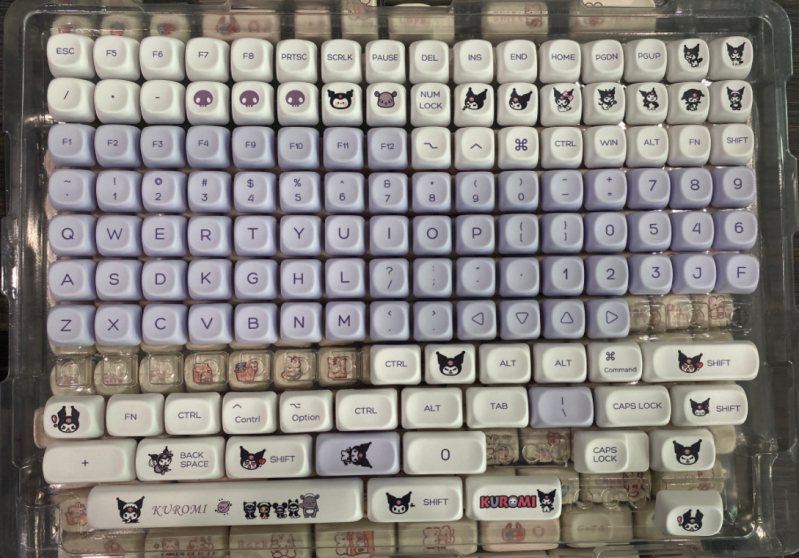 Set keycapova za mehaničku tipkovnicu, XDA profil, sublimacija, prilagodljivo DIY, 98+ tipki