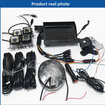 4 kanalų AHD LCD monitorius transporto priemonėms su galine kamera sunkvežimiams ir autobusams