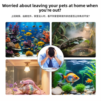 Cameră wireless cu Wi-Fi pentru monitorizare macro a animalelor de companie – vedere nocturnă până la 10 m, iluminare minimă 0.001 lux, detecție mișcare PIR, temperatură de operare -10 până la 50 °C