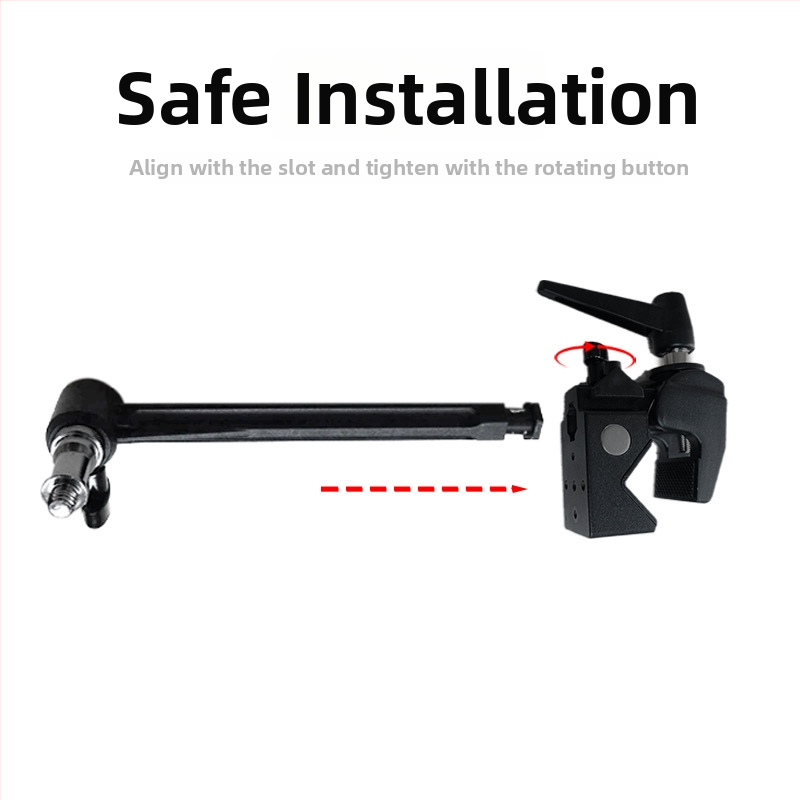 Αξεσουάρ Φωτογραφικού Εξοπλισμού – Ισχυρός καθολικός κλιπ με ζυγό αετού για στερέωση φωτισμού στούντιο, εξοπλισμού κάμερας (Μοντέλο SYYZQLJG01, Υλικό: κράμα αλουμινίου, Μέγιστο φορτίο: 6–10 kg, Βάρος: 100 g)