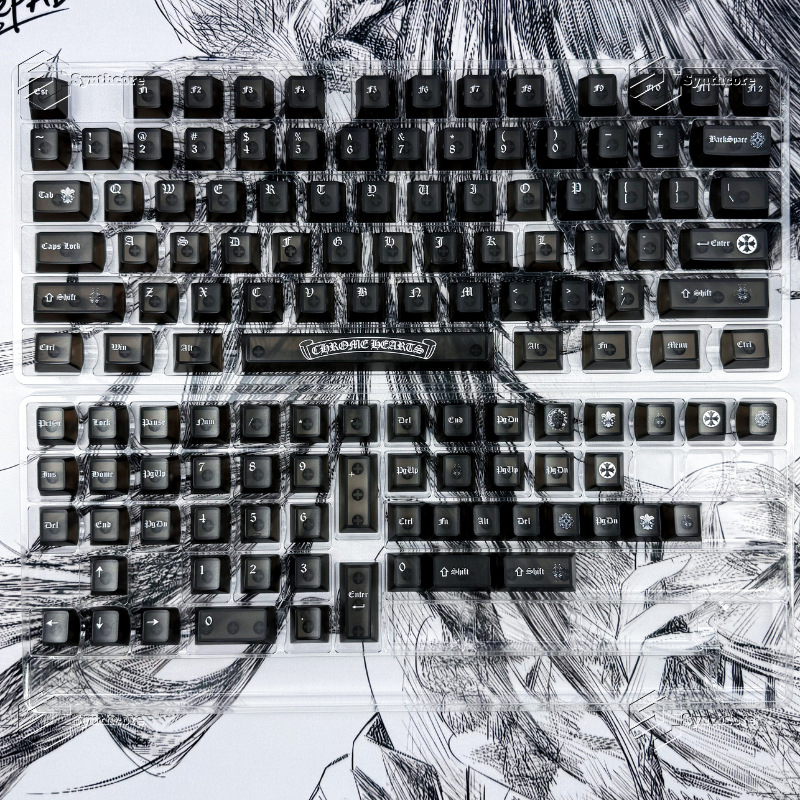 Set keycap Pc130 — Synthcore, univerzalna kompatibilnost, ABS materijal, bez osovine, do 87 tipki