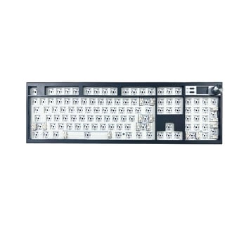GMK104 trostruki način DIY komplet mehaničke tipkovnice s okretnim gumbom, hot-plug, VIA kompatibilan