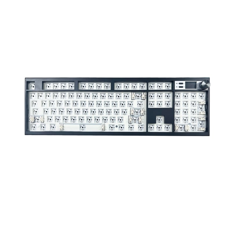 GMK104 trostruki način DIY komplet mehaničke tipkovnice s okretnim gumbom, hot-plug, VIA kompatibilan