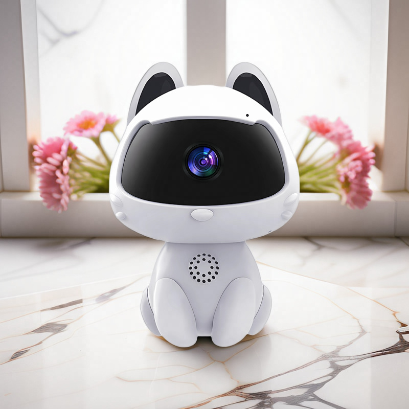 Cameră de securitate wireless pentru interior, pentru animale de companie – 1080P, obiectiv 3.6mm, vedere nocturnă IR la 5 m, utilizare în interior, detecție pietoni cu alerte