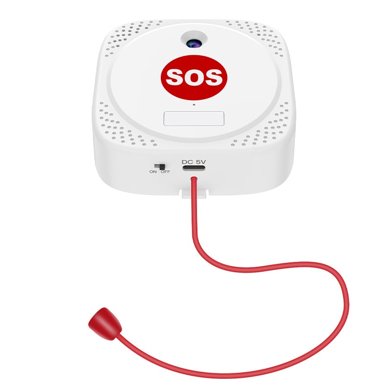 4G спешен бутон с дистанционни обаждания към мобилен телефон, безжична SOS система за възрастни, живеещи сами, вътрешна/външна употреба, 12V захранване