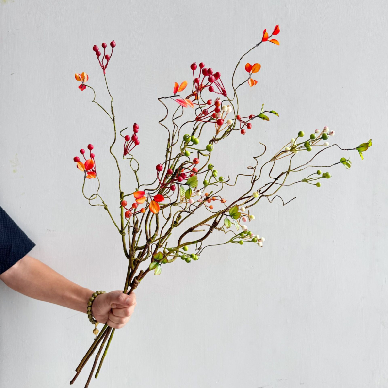 Gardener Umjetna Cvjetna Grančica Od Svilenih Cvjetova — Injekcijsko Oblikovanje, Varijanta 1326527568, Za Vjenčanje, Vanjsku Upotrebu, Rekviziti Za Fotografiju, Kućnu Dekoraciju