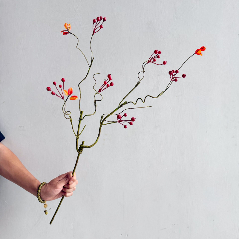 Gardener Umjetna Cvjetna Grančica Od Svilenih Cvjetova — Injekcijsko Oblikovanje, Varijanta 1326527568, Za Vjenčanje, Vanjsku Upotrebu, Rekviziti Za Fotografiju, Kućnu Dekoraciju