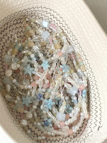 Ručni izrađen šnura za mobitel s perlama, PVC materijal, najlon vrpca, plastična kopča