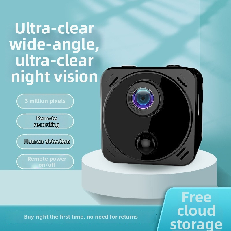 R8 cameră smart cu rază 10–30 m, 700–1080 linii, obiectiv unghi larg, detecție de alarmă.