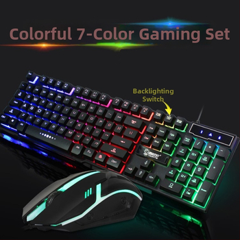 Set herného klávesnice a myši K9 s optickým senzorom 1000 DPI, USB káblová klávesnica a myš, ergonomický dizajn