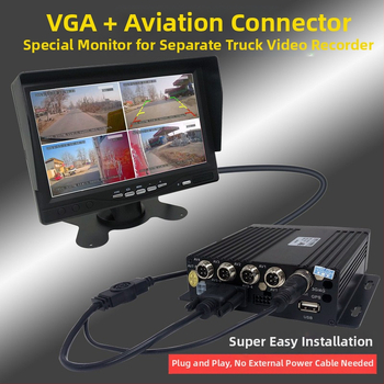 FANGLVE Automobilinis LCD ekranas FL-VGA, TFT ekranas, VGA įvestis