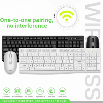 Deyilong V31 Bezdrôtový set klávesnice a myši pre stolný počítač a notebook, 2.4G