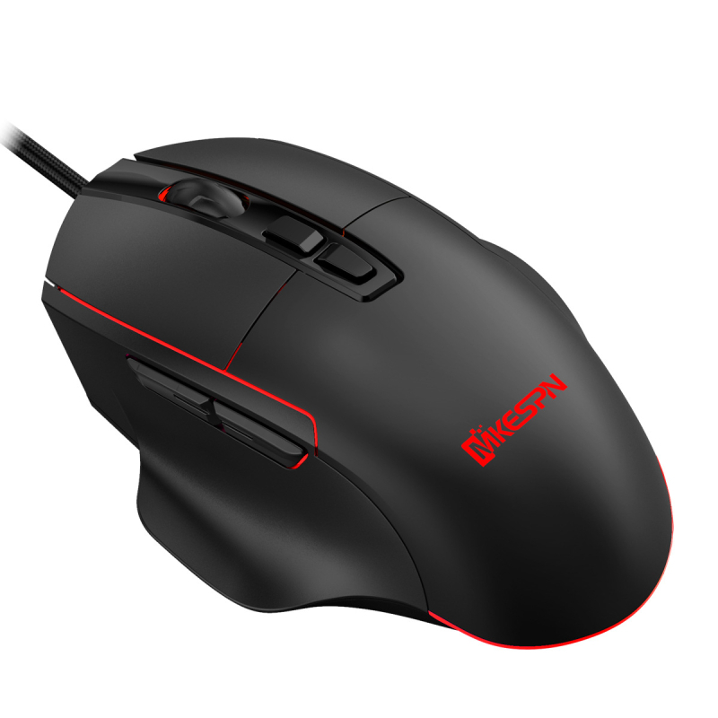 Herný set myš a klávesnica s makro nastaveniami, káblové USB, 7200 DPI, podsvietenie